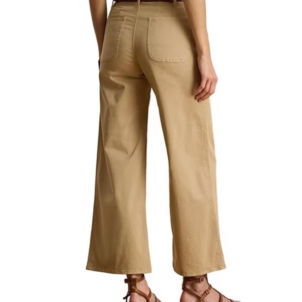 Lauren Ralph Lauren
Petite Size High Rise Cotton Wide-Leg Cropped Pants - Picture 2 of 5